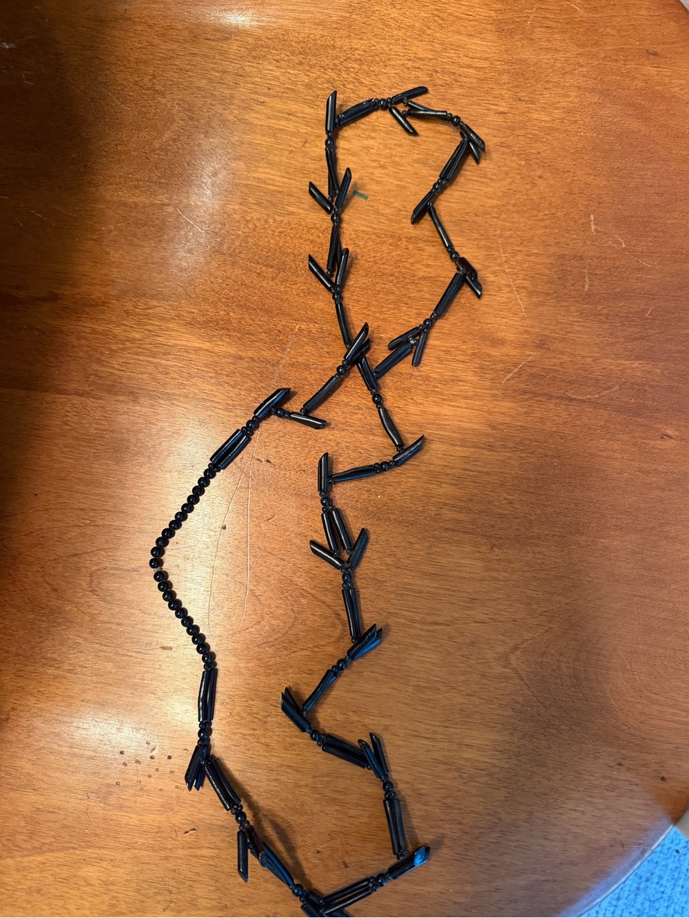 Black Beaded Women's Necklace - Unbranded